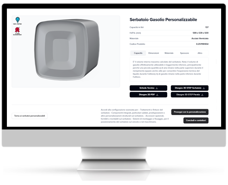 Configuratore screenshot